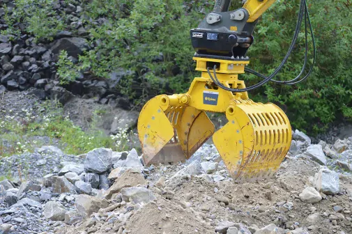 The Epiroc MG Series Demolition and Sorting Grapple